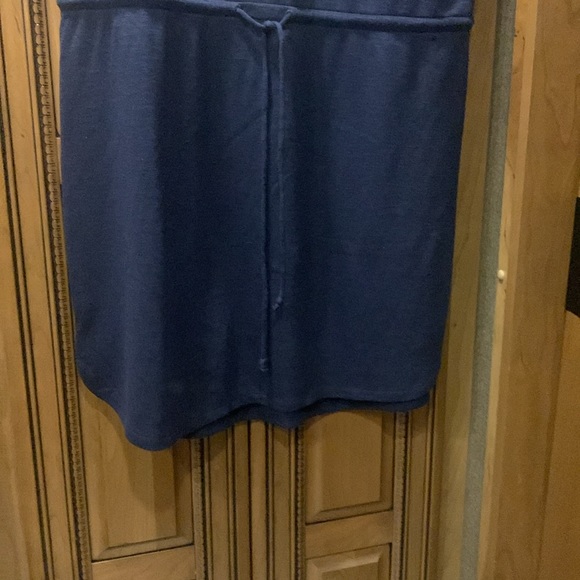 NWOT Paige Brielle Navy Drawstring Waist T-Shirt Dress Size X-Large - Picture 7 of 14
